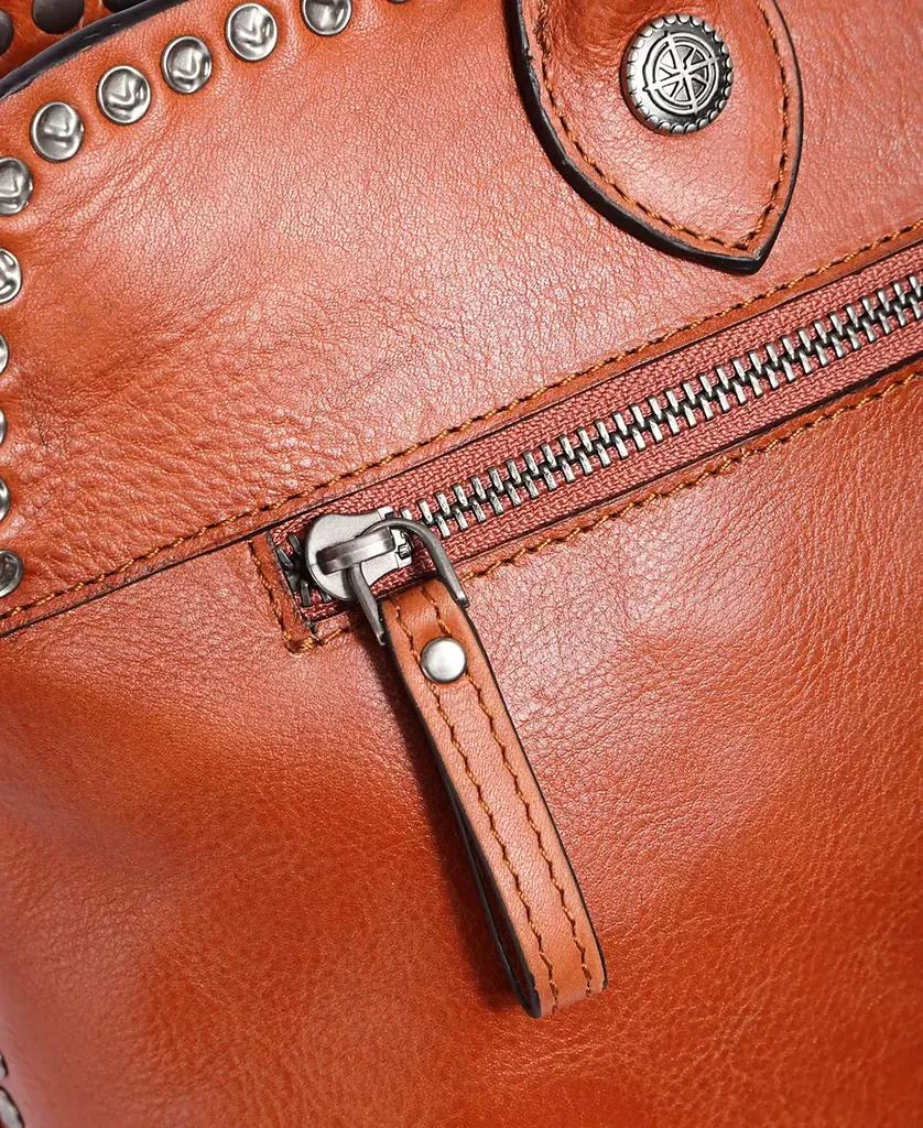 OLD TREND Women's Genuine Leather Soul Stud Satchel Bag 9