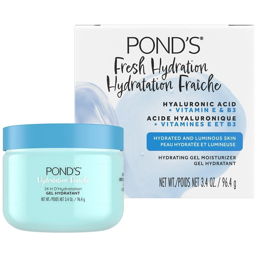 POND'S Fresh Hydration Gel Moisturizer Hyaluronic Acid + Vitamin E & B3 5