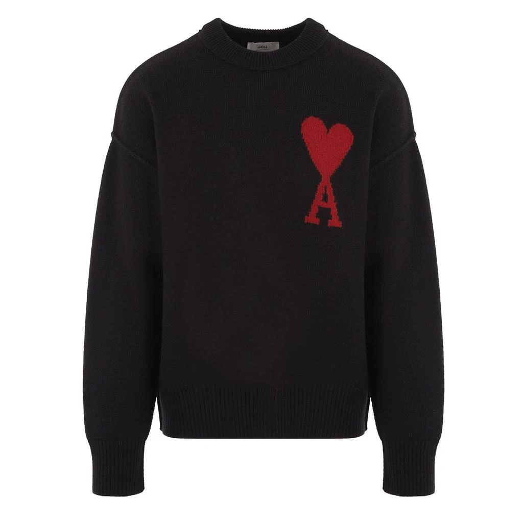AMI AMI Paris Logo Intarsia-Knit Jumper 1