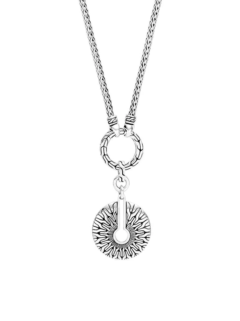 John Hardy Chain Classic Sterling Silver Amulet Pendant Necklace