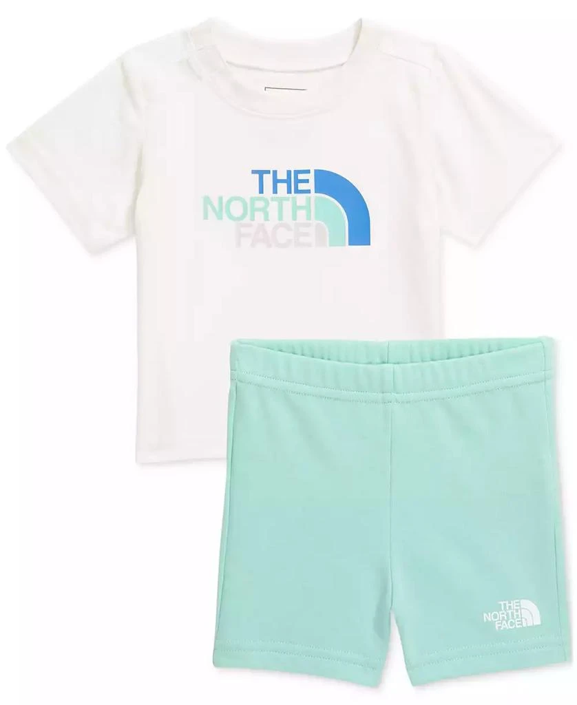 The North Face Baby Girls Logo T-Shirt & Shorts, 2 Piece Set 1
