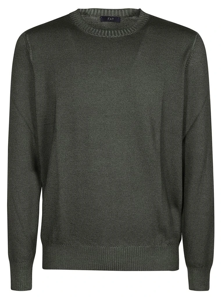 FAY Fay Logo-Embroidered Crewneck Jumper 1