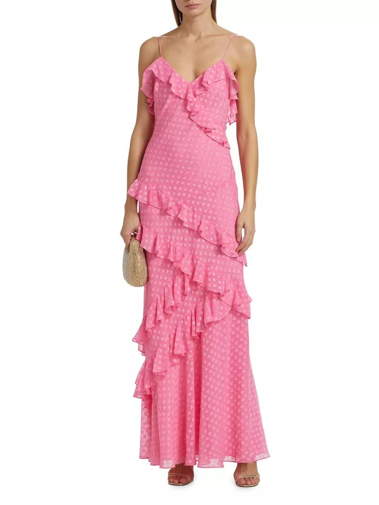 LOVESHACKFANCY Rialto Ruffled Maxi Slipdress 3