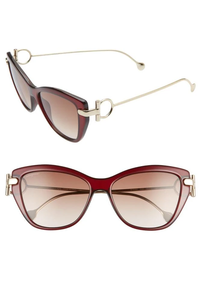 Salvatore Ferragamo Salvatore Ferragamo 55mm Cat Eye Sunglasses 1