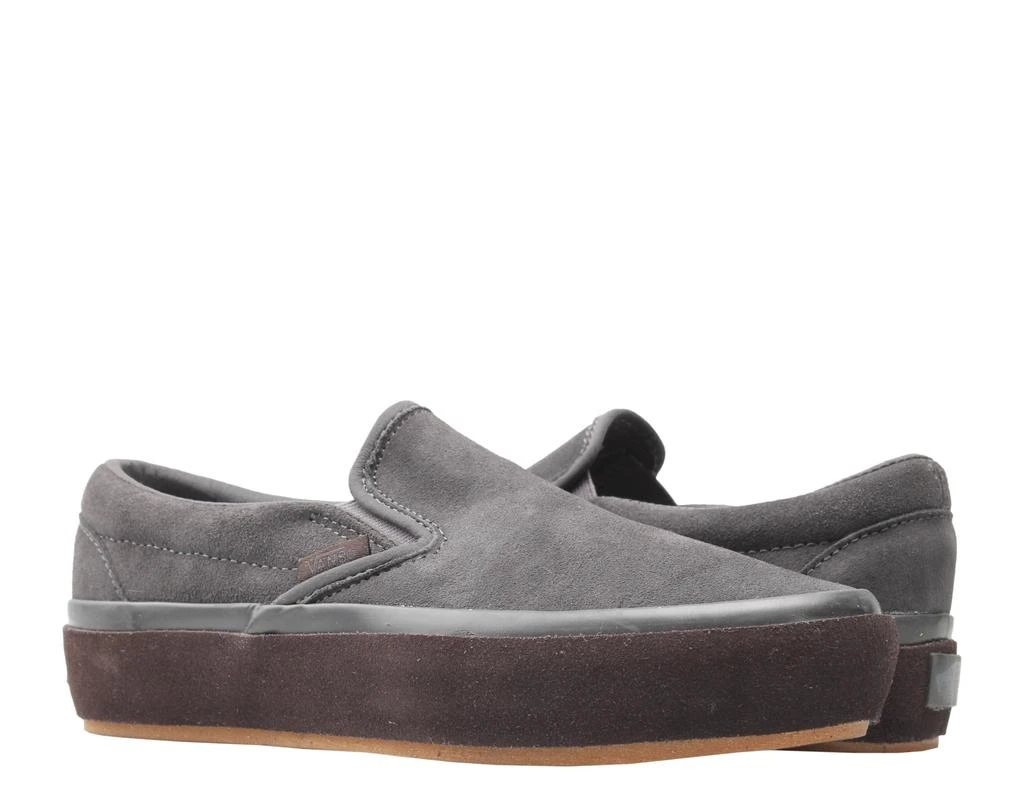 Vans Classic Slip On Platform Suede Outsole Asphalt Low Top Sneaker VN0A3JEZQFA 1