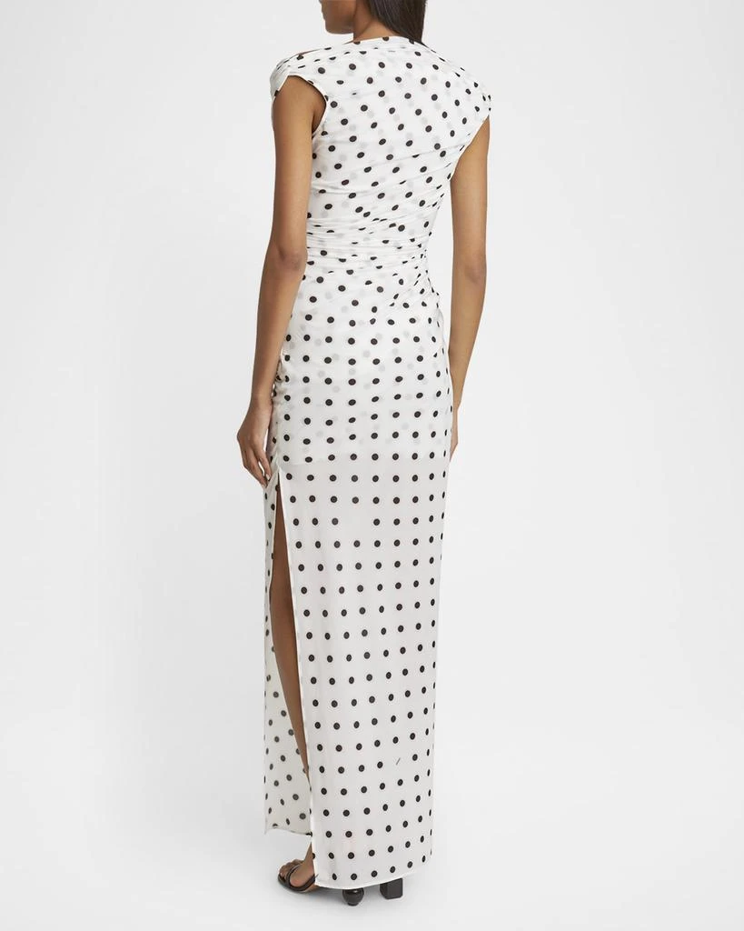 Jacquemus Rita Polka-Dot Off-The-Shoulder Gown 3
