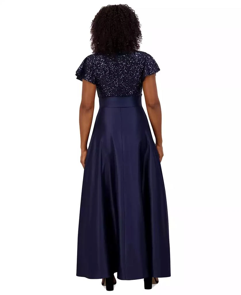 Jessica Howard Petite Sequin-Bodice Cap-Sleeve Ballgown 4