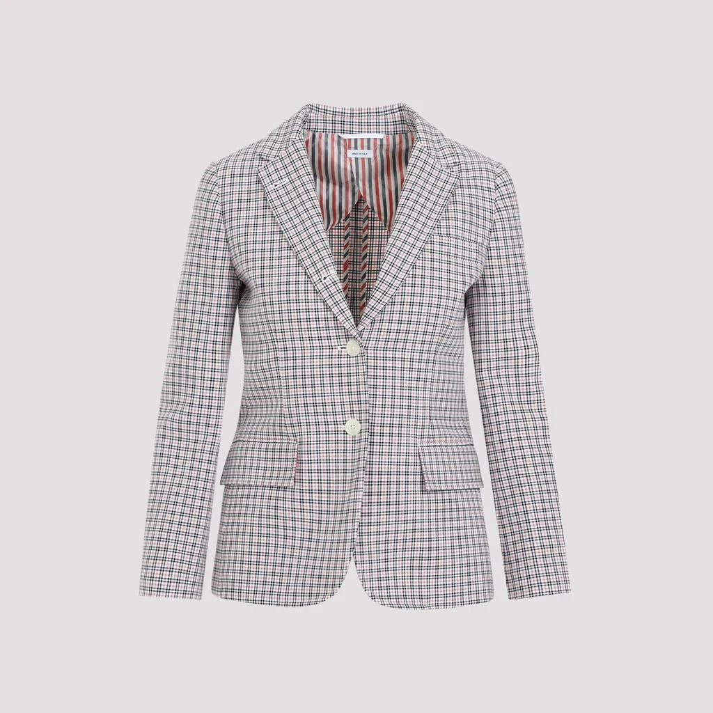 Thom Browne SMALL CHECK COTTON JACKET 2