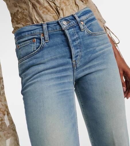 Re/Done Mid Rise Stove Pipe straight jeans 4