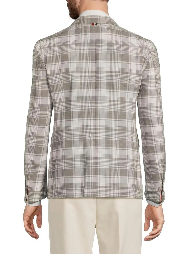 Thom Browne ​Hairline Plaid Wool Modern-Fit Sport Coat 2