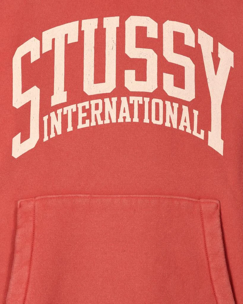 STUSSY International Hooded Sweatshirt Washed Red 5
