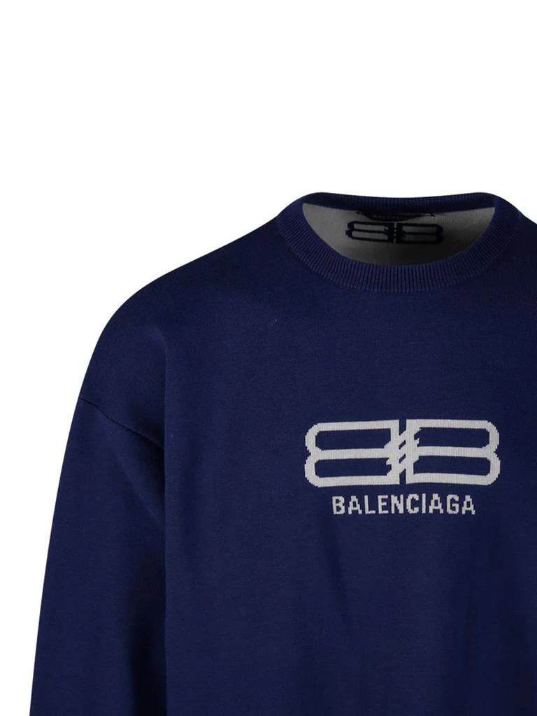 Balenciaga Balenciaga BB Logo Intarsia-Knit Sweatshirt 4