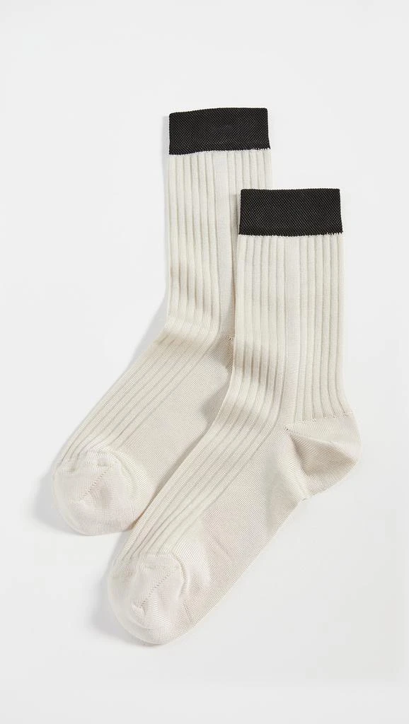 Stems Blocked Rib Socks 1