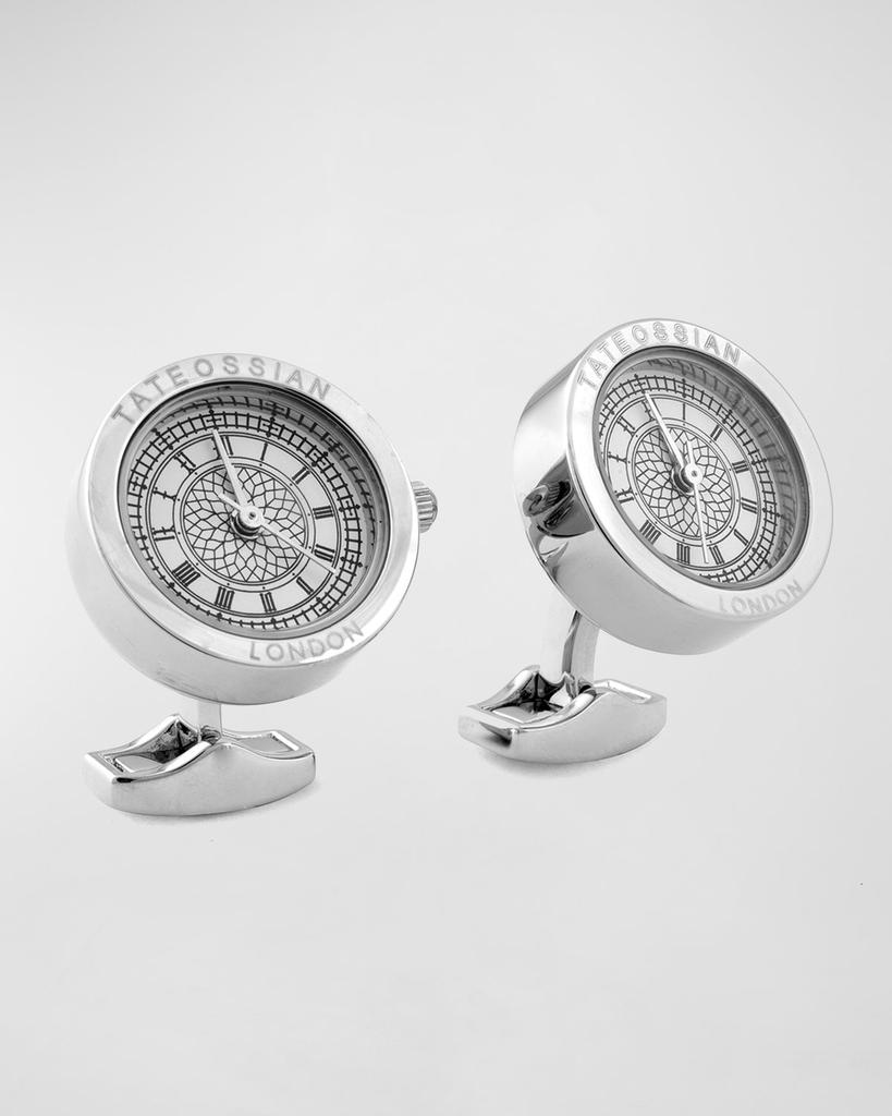 Tateossian Big Ben Stainless Steel Cuff Links