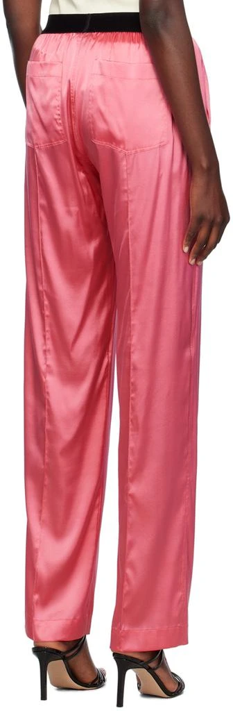 Tom Ford Pink Stretch Silk Pyjama Pants 3