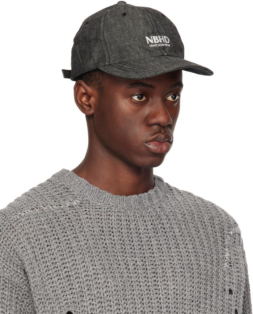 Neighborhood Black Denim Dad Cap