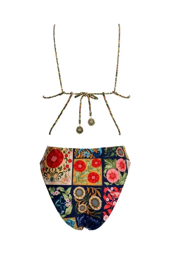 Agua Bendita Nadine Harvest One Piece Swimsuit In Multicolor 5