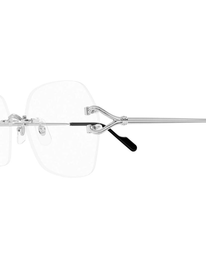 Cartier C Decor Rimless Square Optical Glasses, 55mm 3
