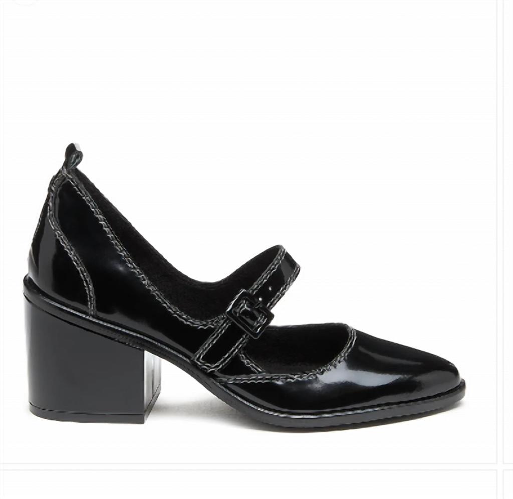 Kelsi Dagger Women's Mary Janes Elm Leather Sandal In Black