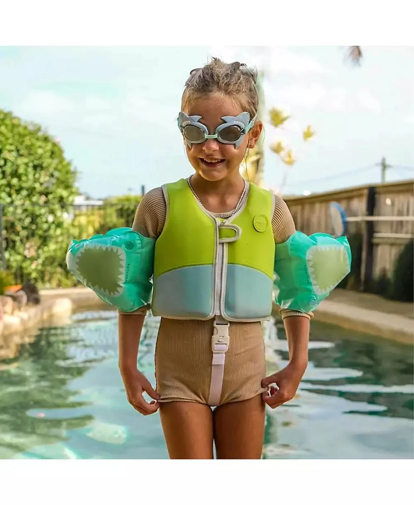 Sunnylife Mini Swim Goggles: Salty The Shark - Aqua 4