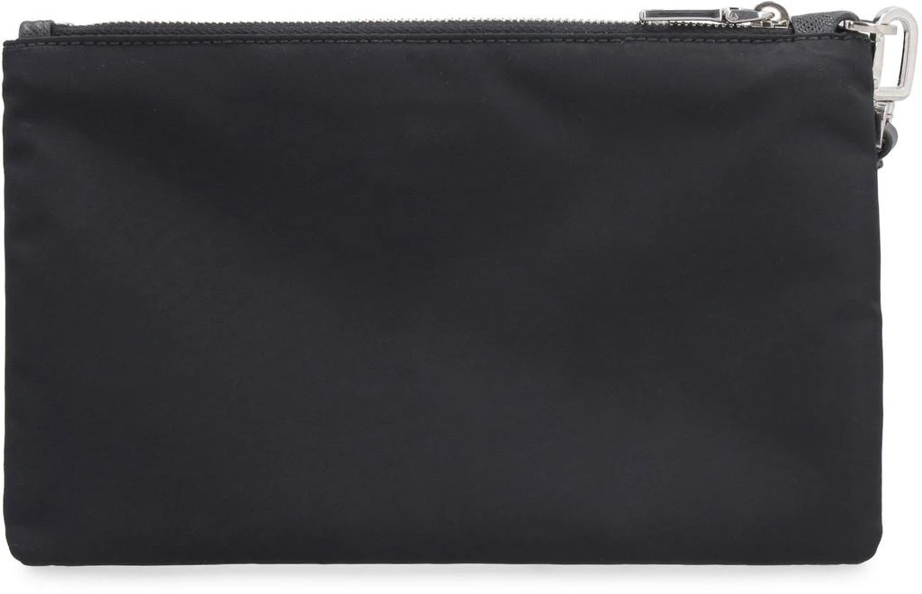 Prada Prada Logo Plaque Zipped Pouch Bag 2