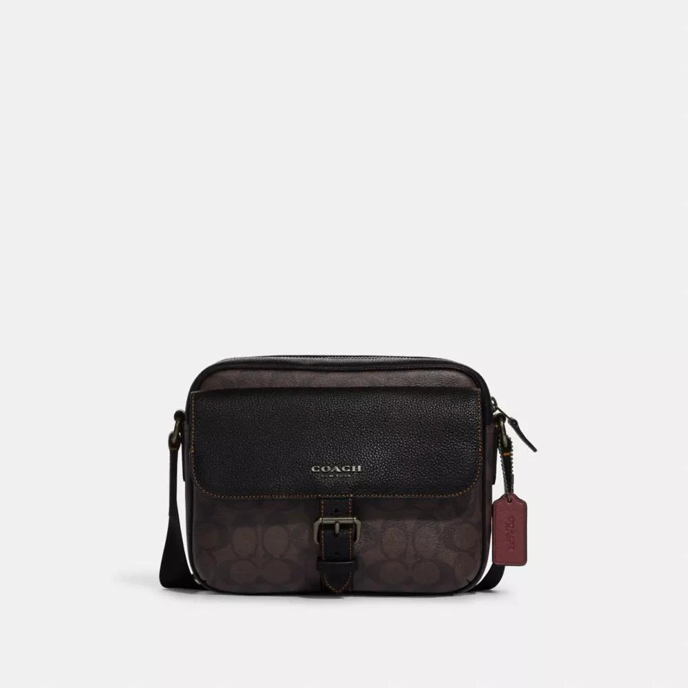 Coach Hudson Crossbody Bag In Signature Canvas 1