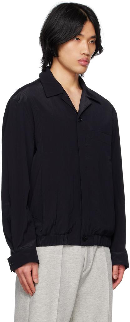 Solid Homme Navy Notched Lapel Jacket