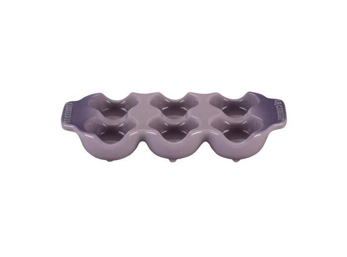 le creuset Plateau à Oeufs en céramique blue purple