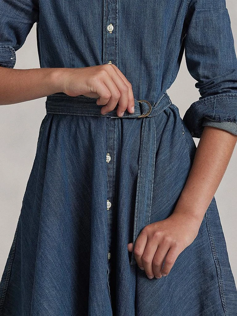 Ralph Lauren Little Girl's & Girl's Belted Denim Shirtdress 4