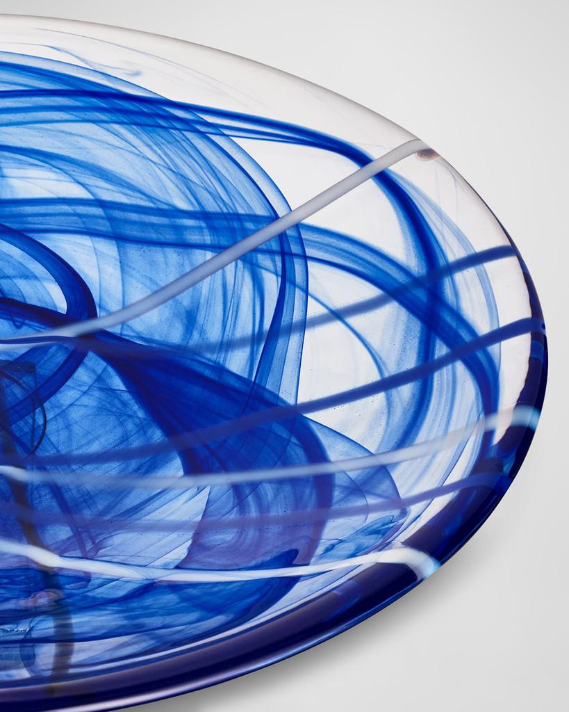 Kosta Boda Contrast Blue Platter