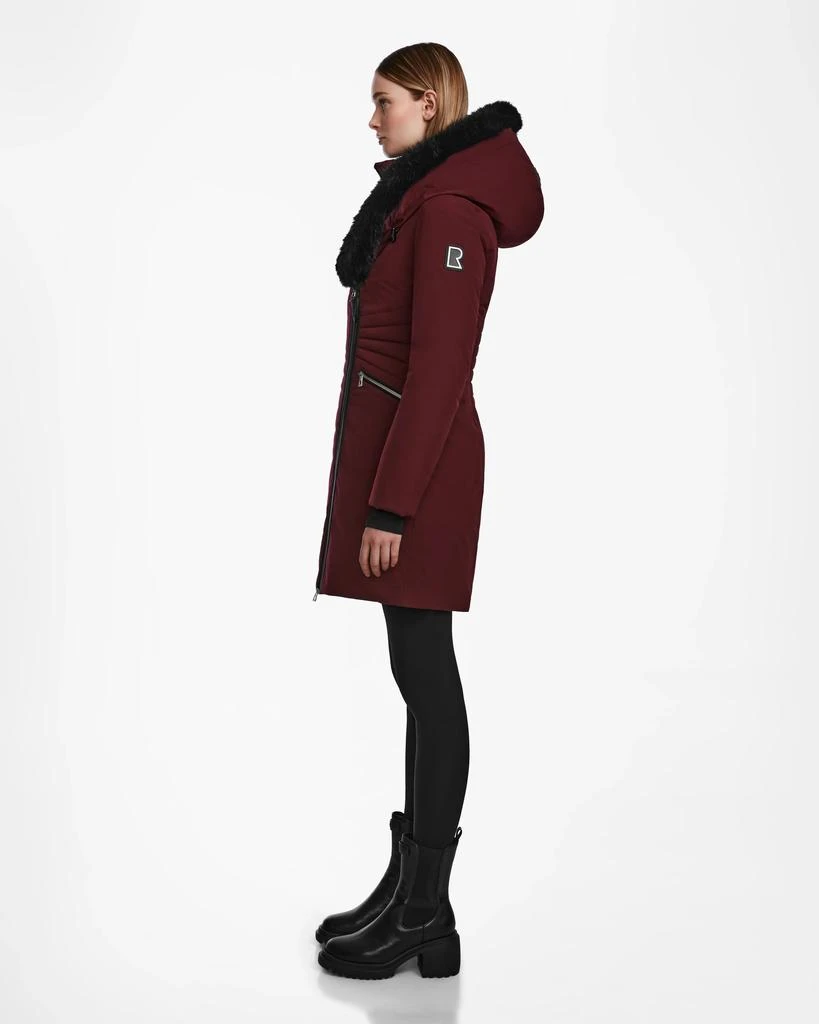 RUDSAK CORA WOMEN'S FITTED DOWN JACKET WITH REMOVABLE FAUX FUR 4