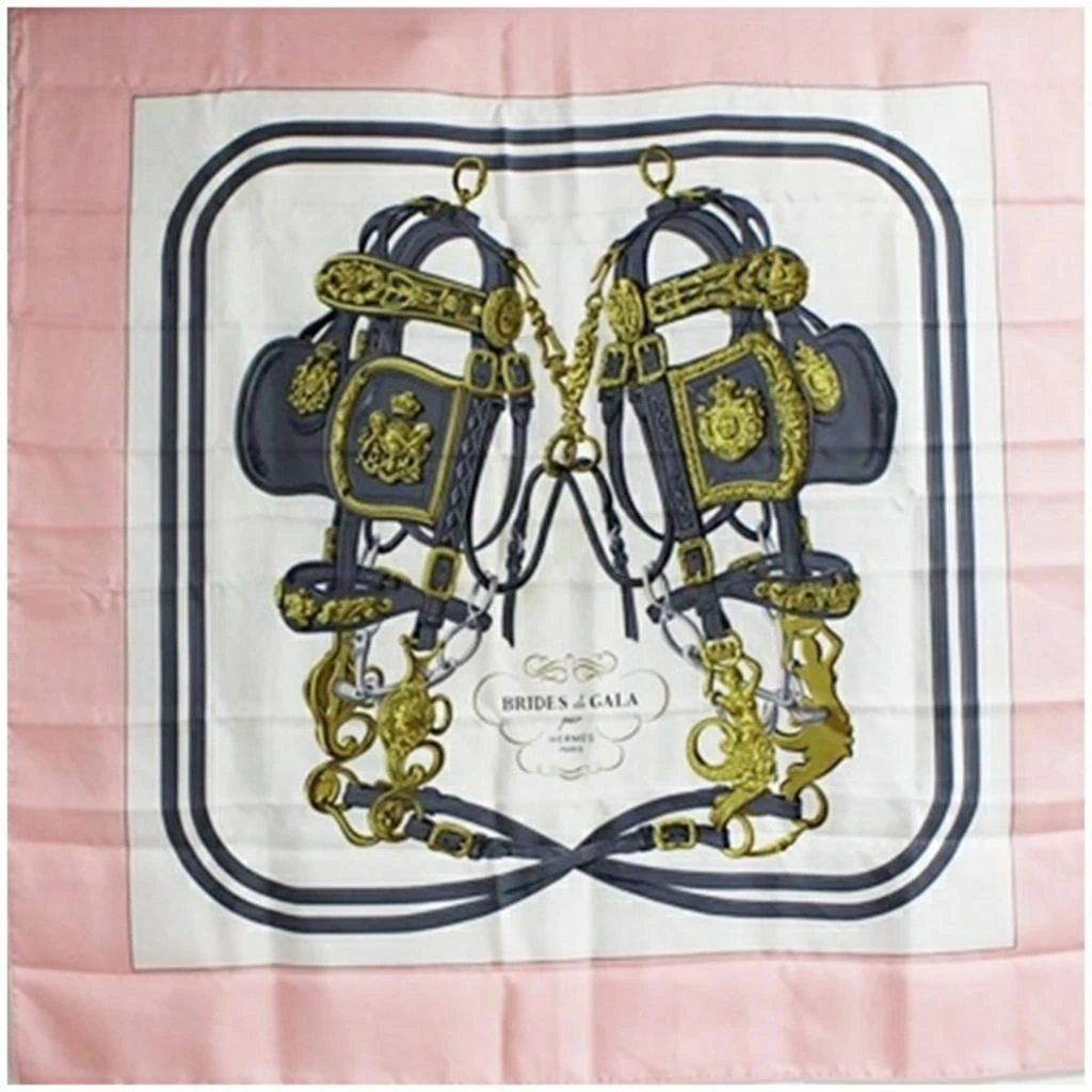 Hermes pink Silk Scarf (Pre-Owned)