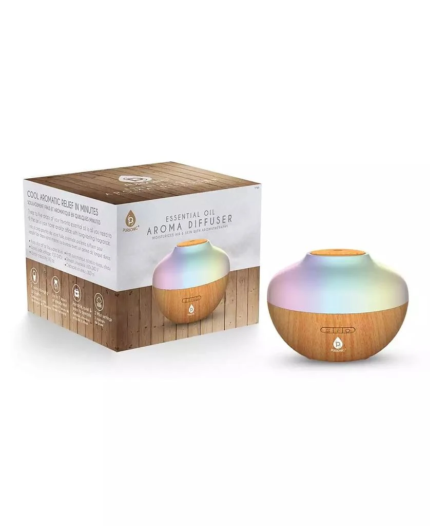 PURSONIC 300ml Aromatherapy Essential Oil Diffuser Moisturizes Air 
Skin, 7 Color Changing LED Lights Waterless Auto Shut-Off