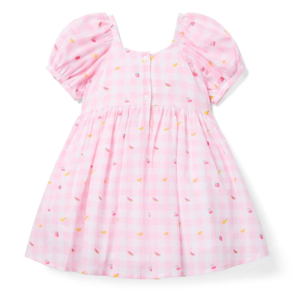 Janie and Jack Girls Pink Gingham Dress (Toddler/Little Kid/Big Kid) 2