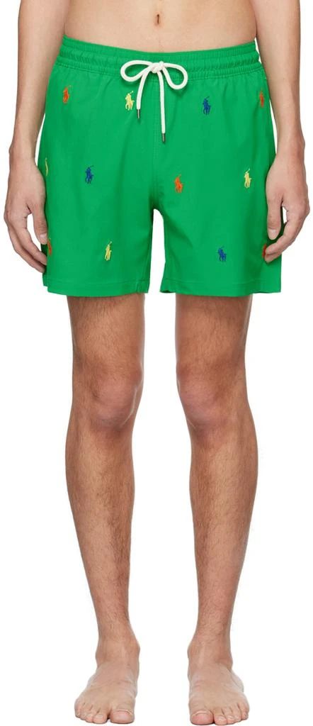 Polo Ralph Lauren Green Traveler Swim Shorts 1