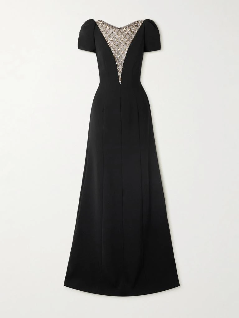 Empress Embellished Tulle-paneled Crepe Gown  On Sale Now with Up to 60%  Off | Discover Exclusive Deals & Savings at BeyondStyle  Authentic Jenny  Packham clothing|women|embellished dresses|dresses with Limited-Time  Discounts, Free
