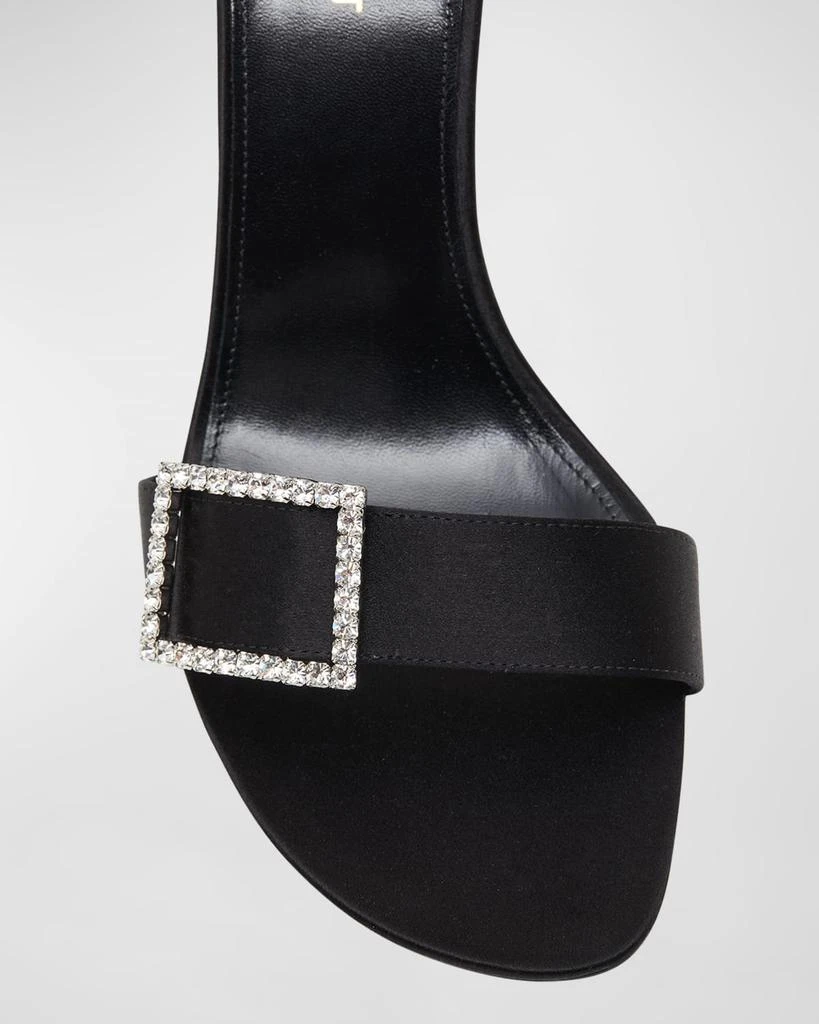 Yves Saint Laurent Simone Satin Buckle Mules 6