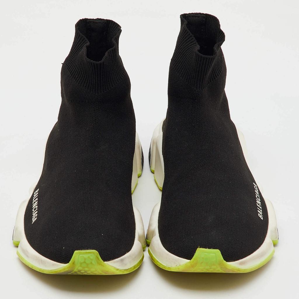 Balenciaga Balenciaga Black Knit Fabric Speed Trainer Slip