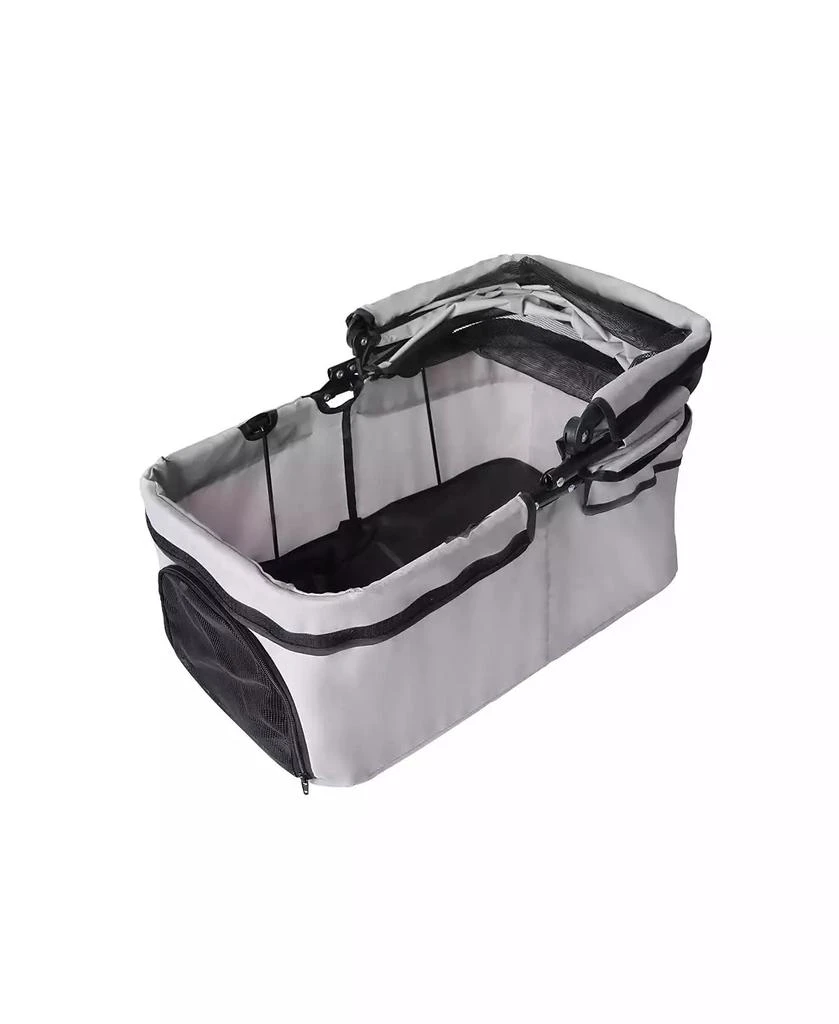 AOSTIRMOTOR All-Terrain Pet Stroller with 360° Rotating Wheels 
Detachable Carrier, 4-Wheel Foldable Travel System with Storage Bag 2