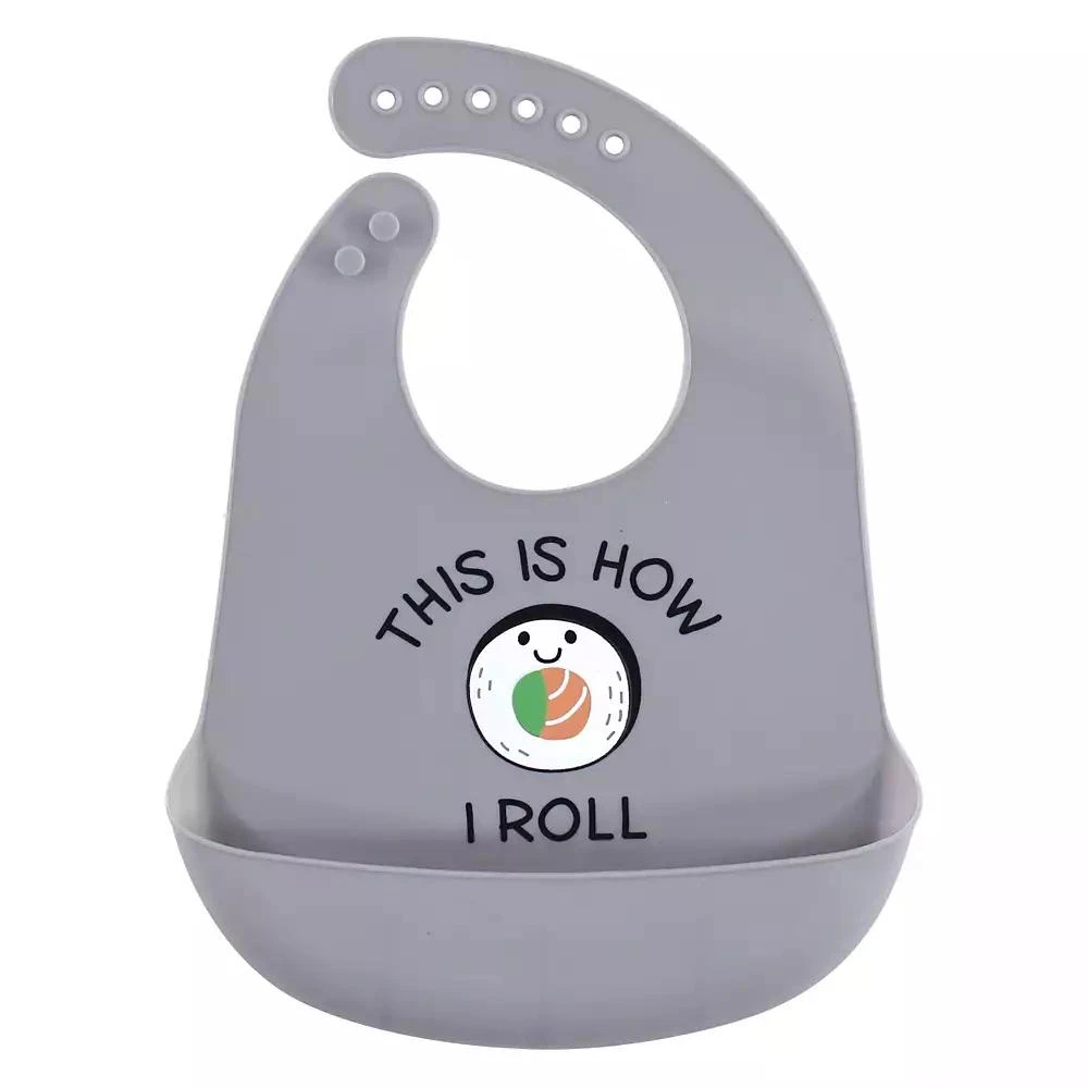 Hudson Triple Pack of Durable Silicone Baby Bibs 3