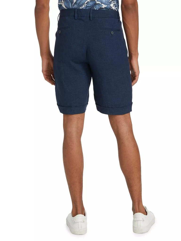 Saks Fifth Avenue COLLECTION Cuffed Linen Shorts 5
