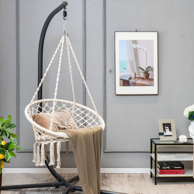 Hivvago Cushioned Hammock Swing Chair with Hanging Kit