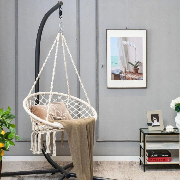 Hivvago Cushioned Hammock Swing Chair with Hanging Kit 2