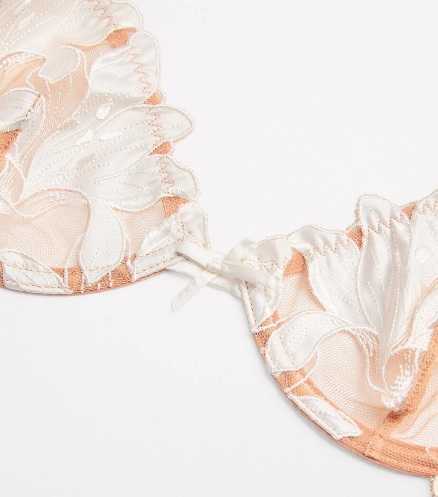 Fleur du Mal Lily Embroidery Plunge Demi Bra 4