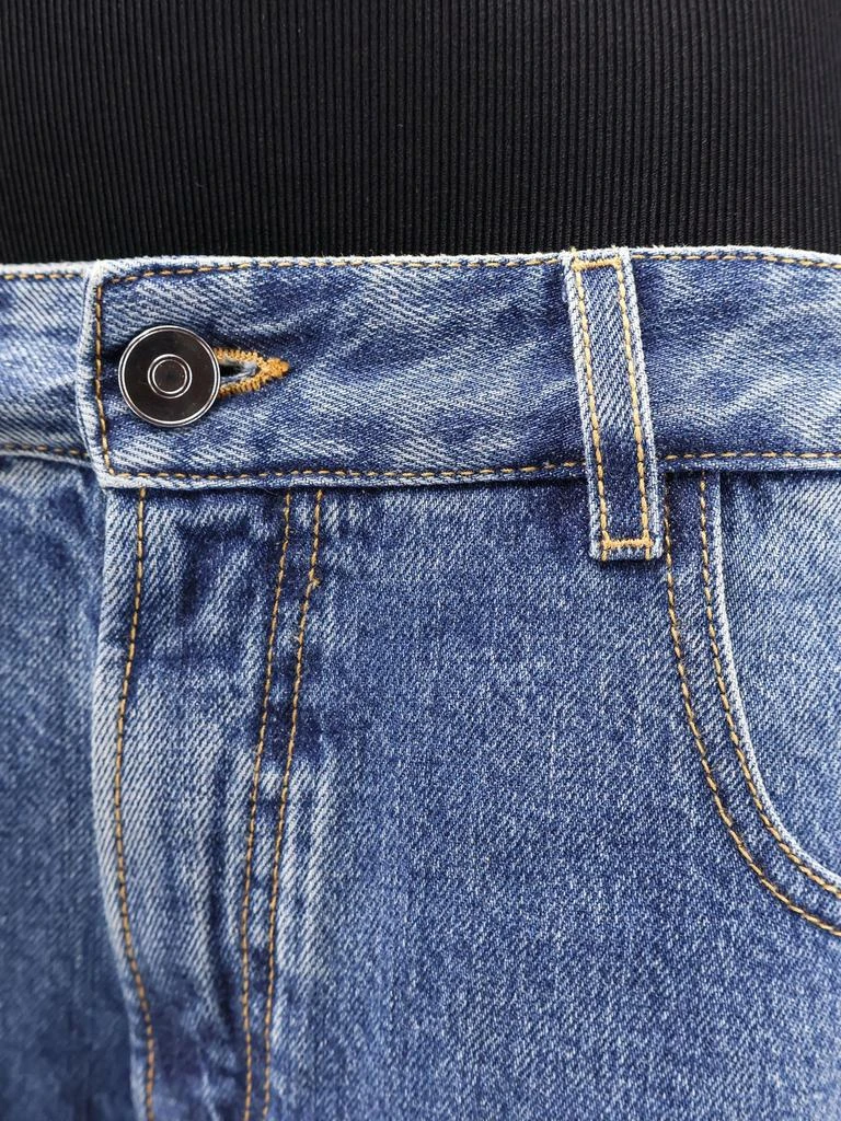 Alaia Denim bermuda shorts with ribbed band 4