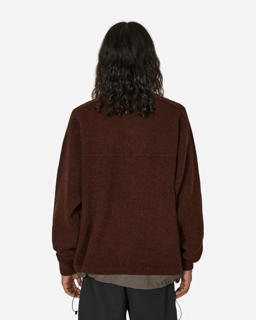 GR10K Felted Knit Sweater Rusty Brown 3