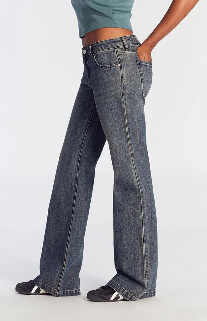 PacSun Dark Indigo Low Rise Bootcut Jeans 5