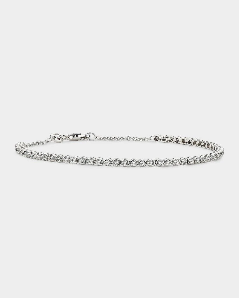 Roberto Coin 18K White Gold Diamond Tennis Bracelet, 1.0tcw