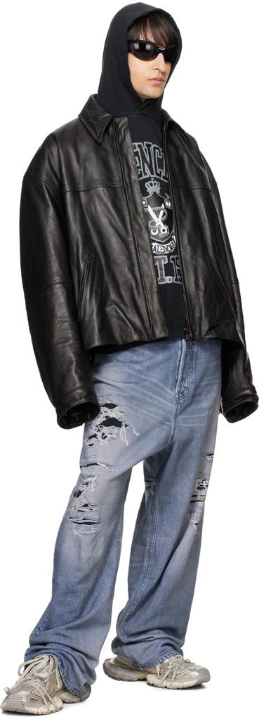 Balenciaga Black DIY College Hoodie 4