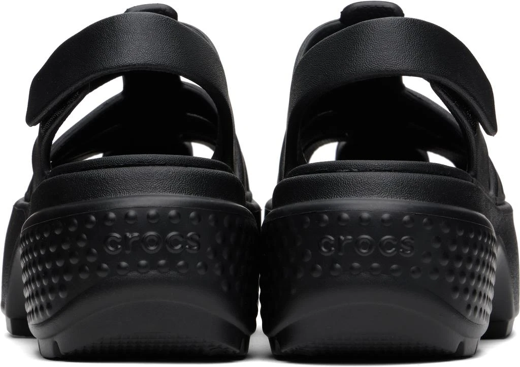 Crocs Black Stomp Fisherman Sandals 2